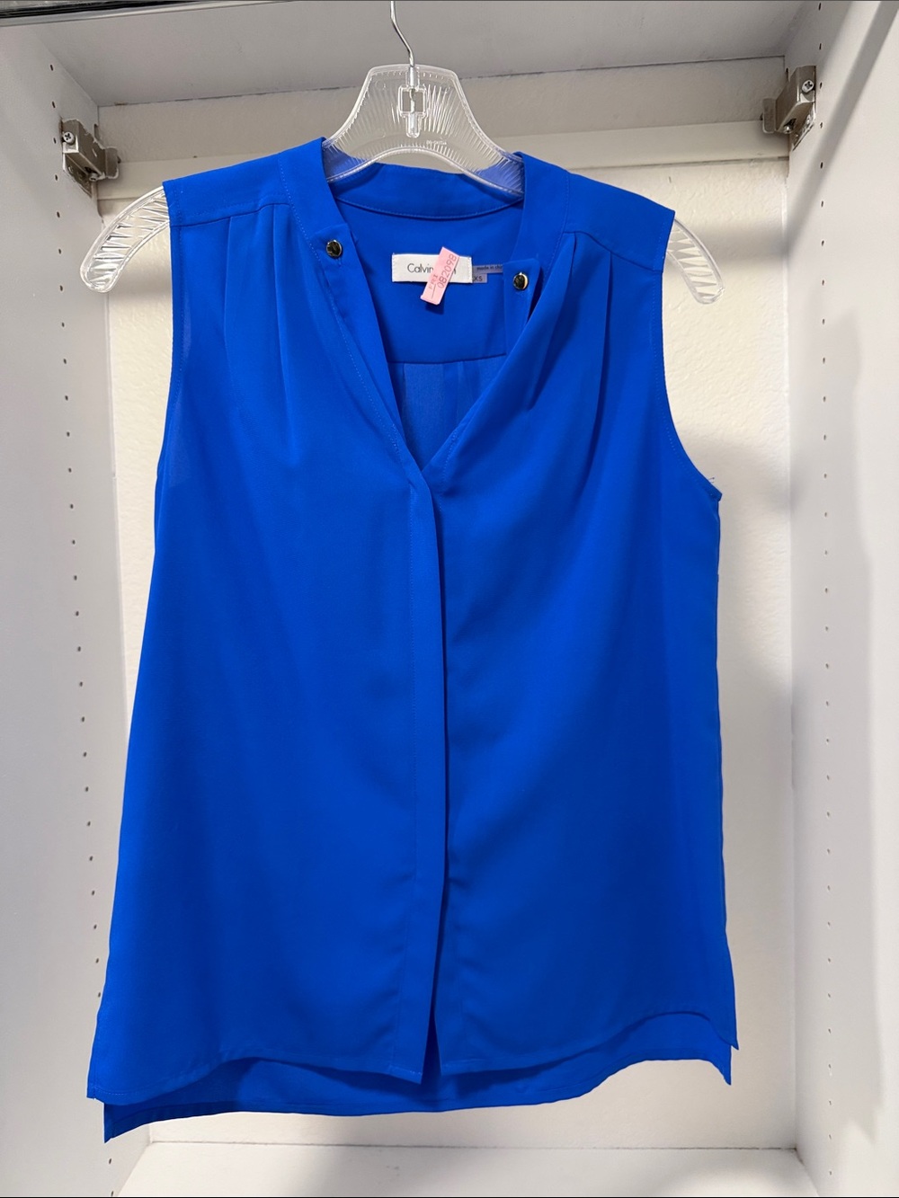 Calvin Klein Cobalt Blue Sleeveless V-Neck Camisole